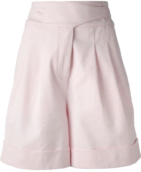 givenchy pleated shorts|Pleated pants in cotton .